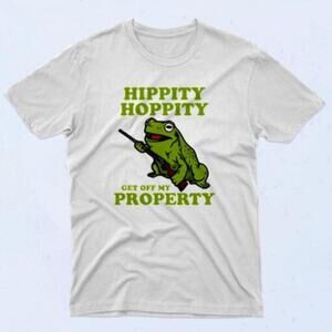 Frog Hippity Hoppity Get Off My Property 90S Retro Humor Collector Classic
